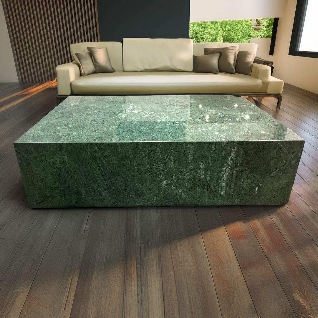 Verde Guatemala Marble Coffee Table